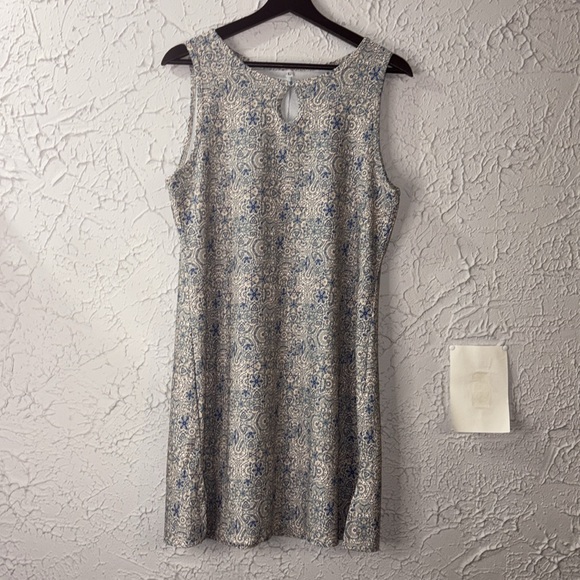 Nuu-Muu Colorful Sanddollar Ocean Shores Dress Ruu Muu Blue Peach Large Beach - Picture 3 of 8